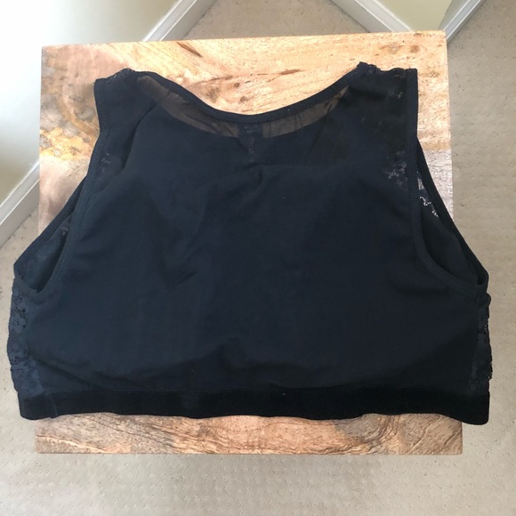 Rene Rofe Black Lace with mesh cutout bralette - Picture 5 of 6